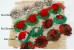 Shabby Flower "Christmas" Pattern - 6.5 cm (Pack of 4)